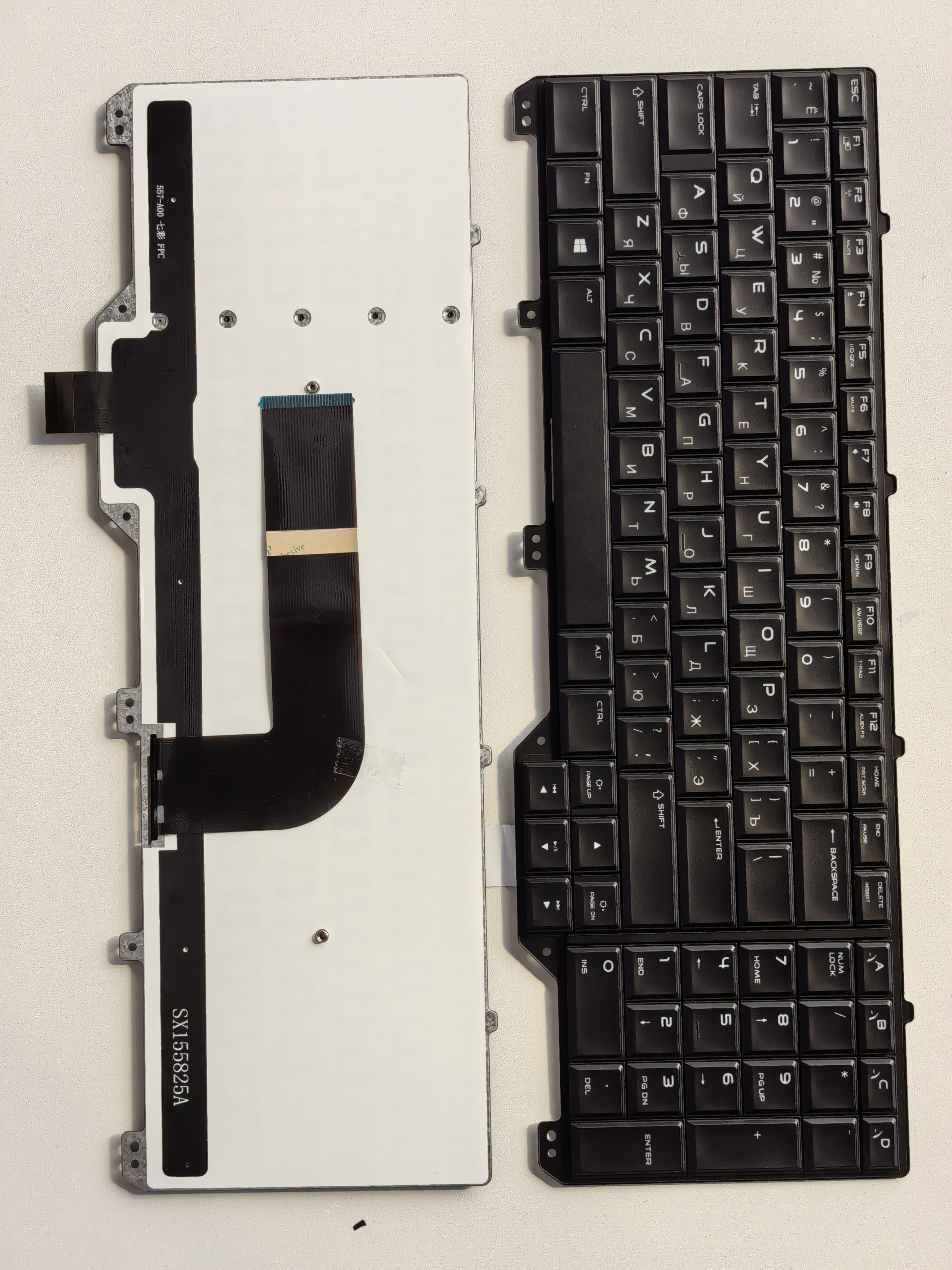 Picture of New Replacement Laptop Keyboard For DELL M17X R5/M17X R6/M18X R3/P18E colorful backlight BLACK Backlit (OEM) RU Layout